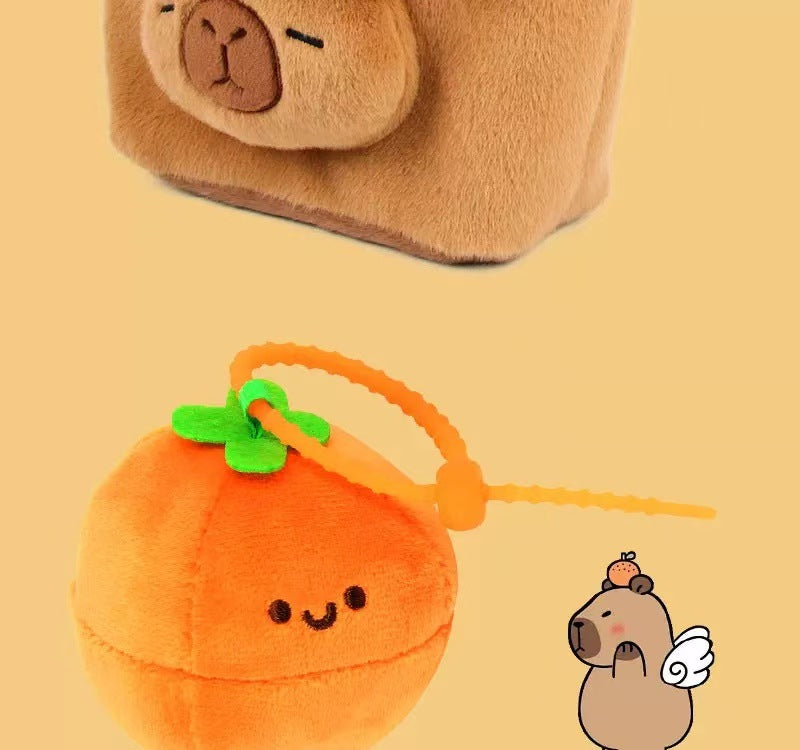 New Capybara Plush Bag Kapybara Shoulder Bag Crossbody Bag Mobile Phone Bag Children's Birthday Gift Holiday Party Favours