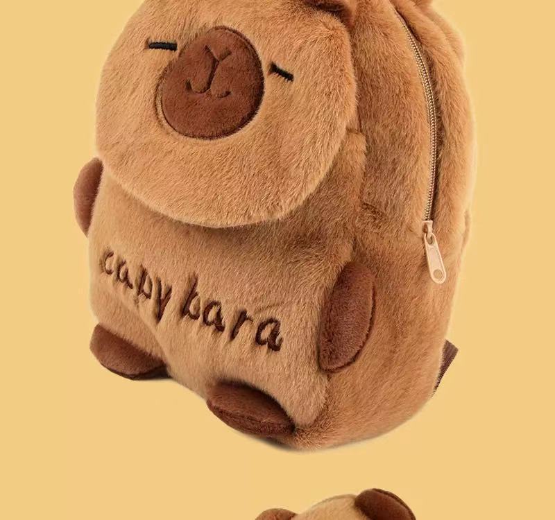 New Capybara Plush Bag Kapybara Shoulder Bag Crossbody Bag Mobile Phone Bag Children's Birthday Gift Holiday Party Favours