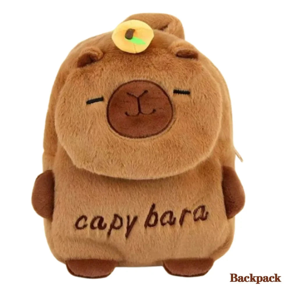 New Capybara Plush Bag Kapybara Shoulder Bag Crossbody Bag Mobile Phone Bag Children's Birthday Gift Holiday Party Favours