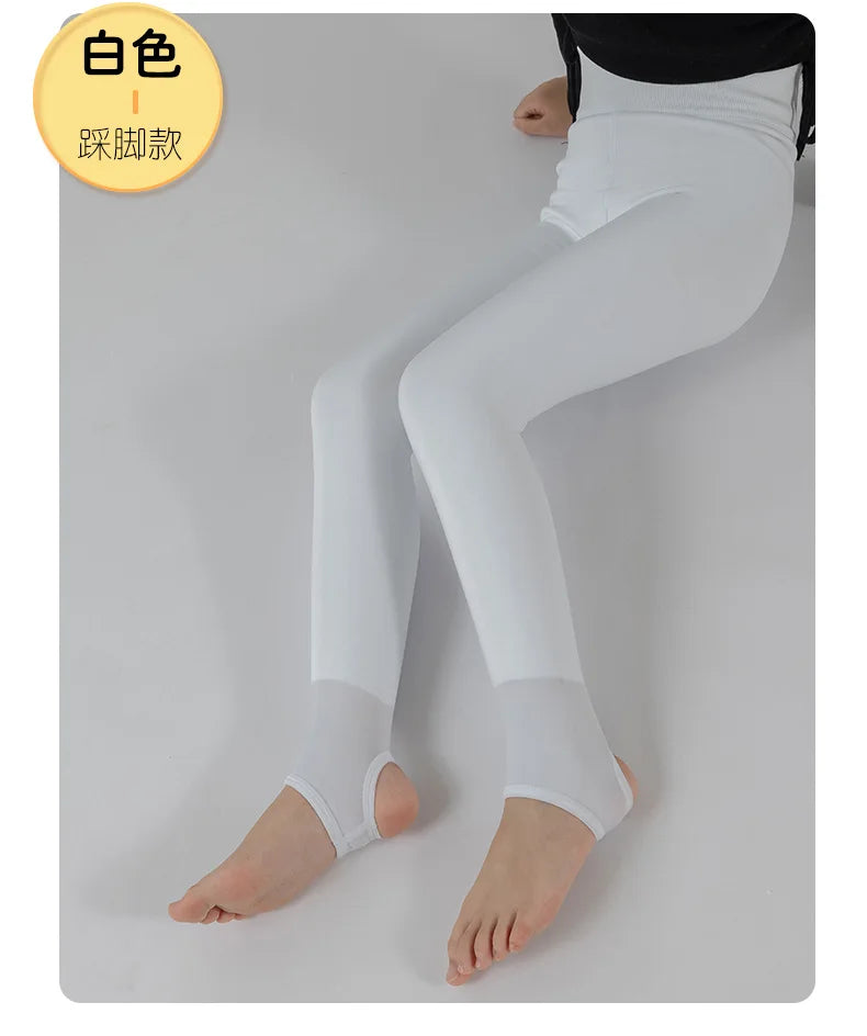 High Quality Winter Fur Girls Leggings Thick Velvet Children Pants Warm Elastic Waist Cotton Kids Girls Trouse