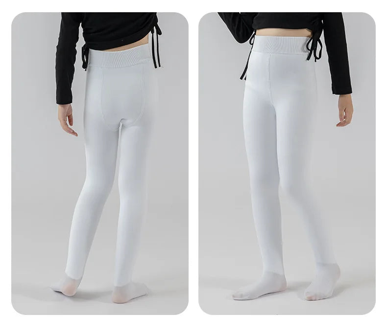 High Quality Winter Fur Girls Leggings Thick Velvet Children Pants Warm Elastic Waist Cotton Kids Girls Trouse