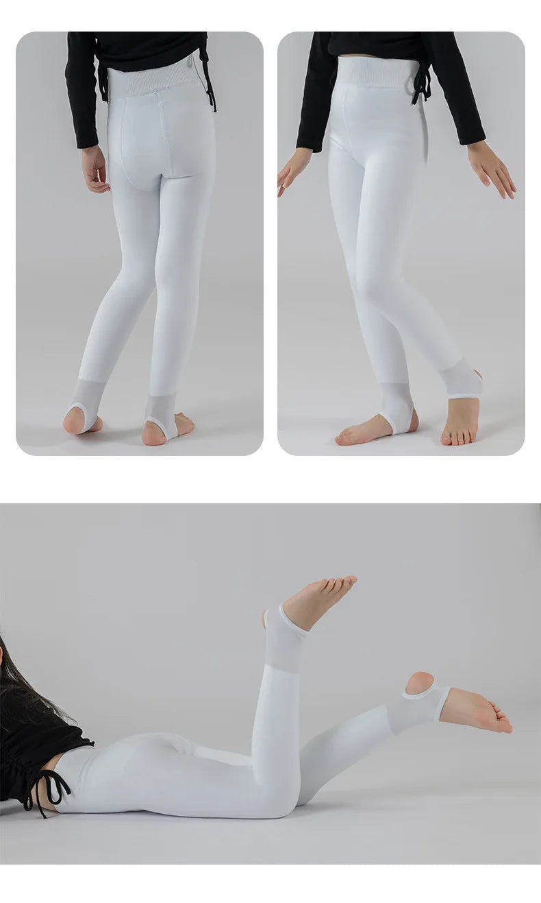 High Quality Winter Fur Girls Leggings Thick Velvet Children Pants Warm Elastic Waist Cotton Kids Girls Trouse