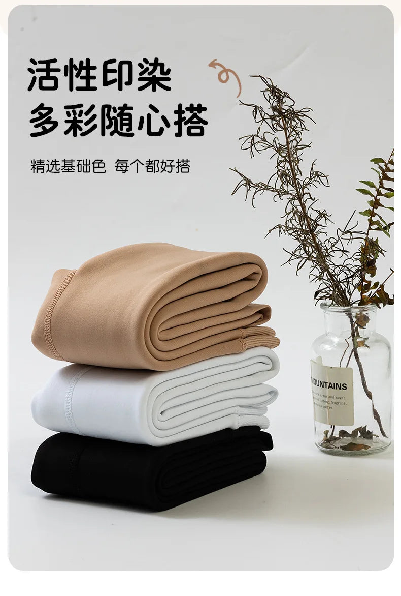 High Quality Winter Fur Girls Leggings Thick Velvet Children Pants Warm Elastic Waist Cotton Kids Girls Trouse
