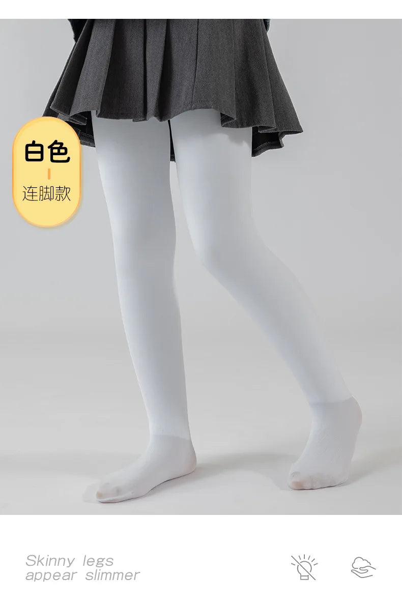 High Quality Winter Fur Girls Leggings Thick Velvet Children Pants Warm Elastic Waist Cotton Kids Girls Trouse
